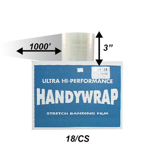 3"  Handy Wrap 1000FT 18/CS