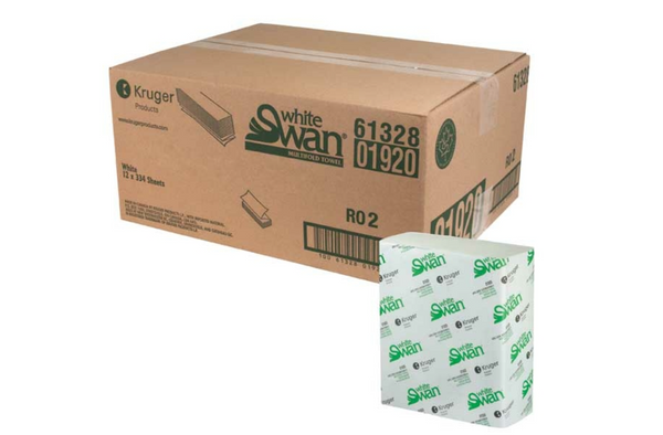 White Swan Multifold W Towels 12x334/CS #01920