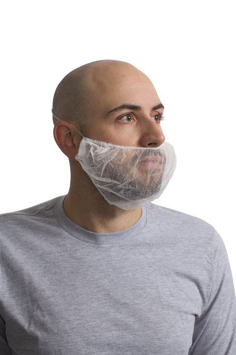 Beard Cover E11608 White 10x100/cs