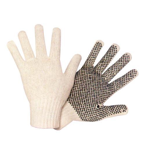 PVC Dots Glove X Small (Brown Trim) 12/PK