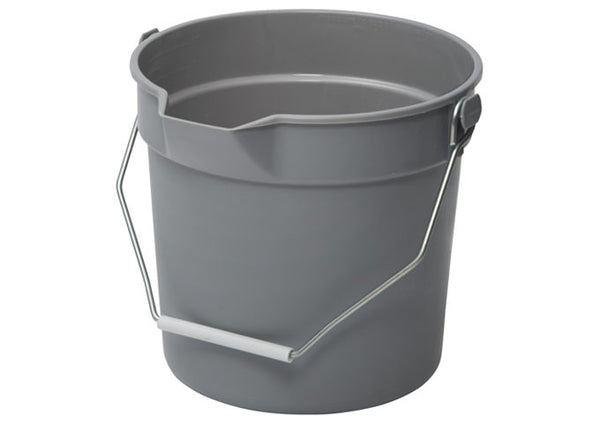 Winco Utility Pail 14qt with Pour Spout & Molded Gray