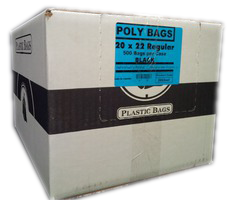 20x22  BLACK Garbage Bags 500/cs