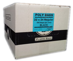 22x24  BLACK Garbage Bags 500/cs