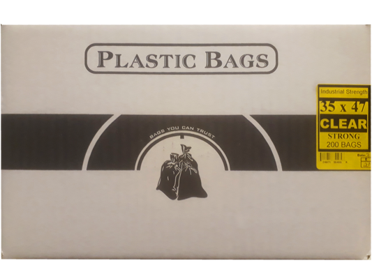35x50  STR - CLEAR Garbage Bags200/cs