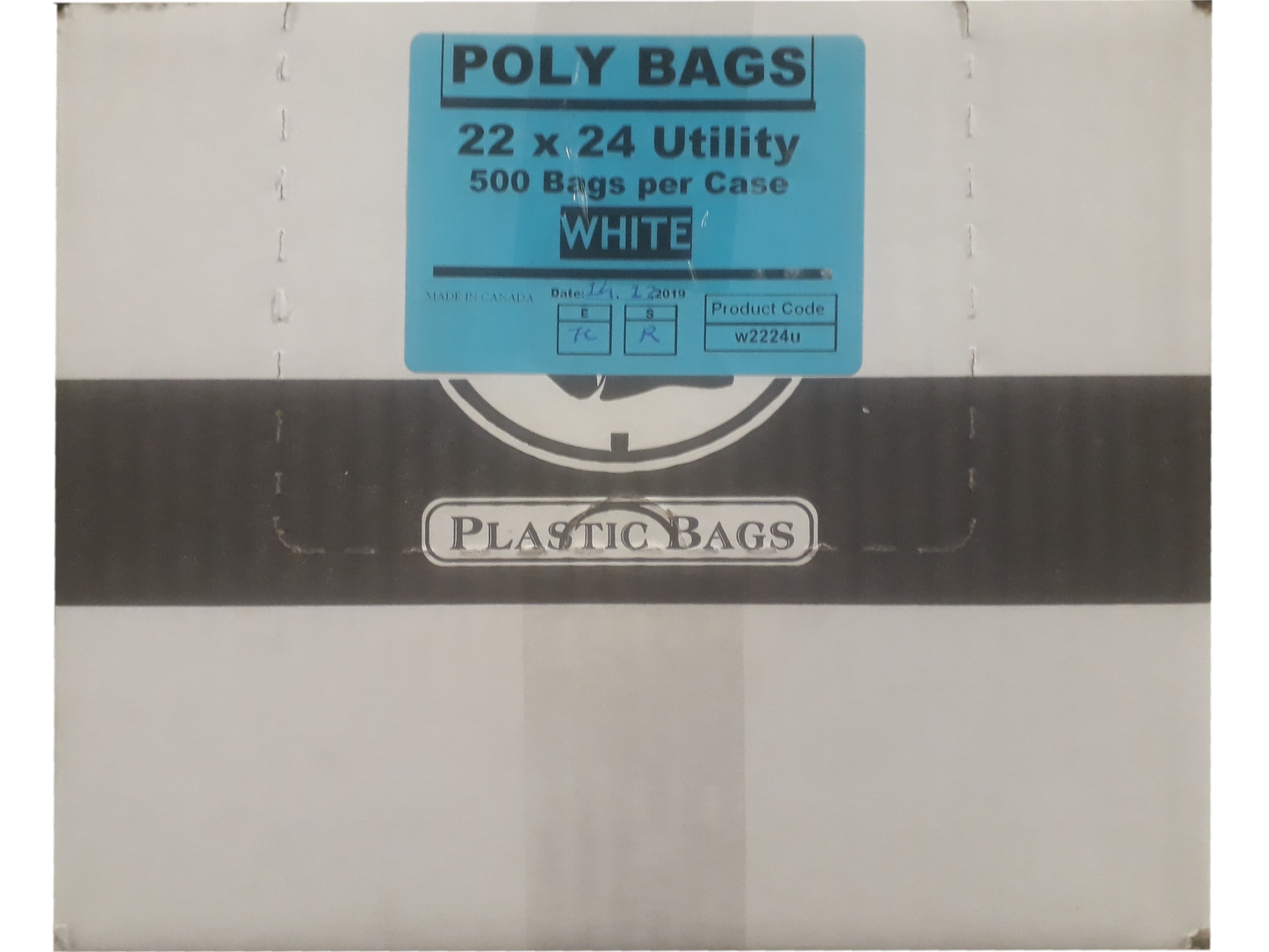22x24  WHITE Garbage Bags 500/cs