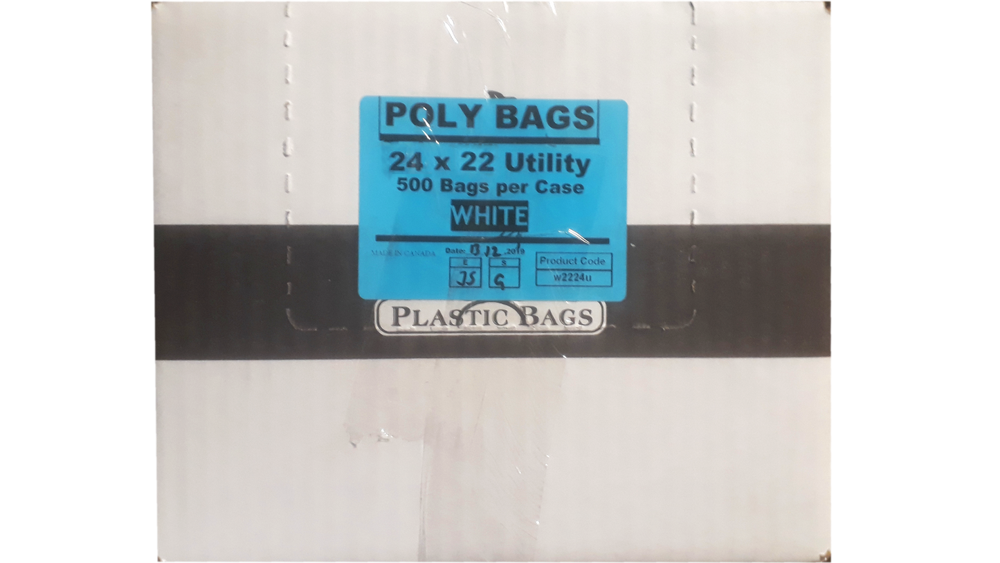 24x22   WHITE Garbage Bags 500/cs