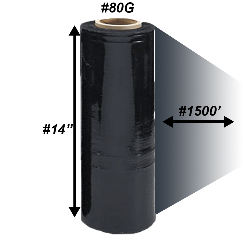 Black Pallet Wrap 14"x75x1500