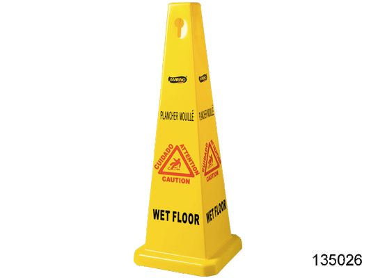 M2 4 Sided Cone Safety Sign Small