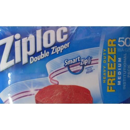 Ziplock Freezer Bags - Medium 60/Box