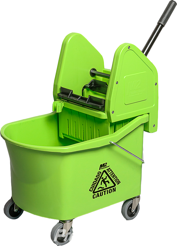 M2 32qt Grizzly Combo Downpress Mop Bucket Green