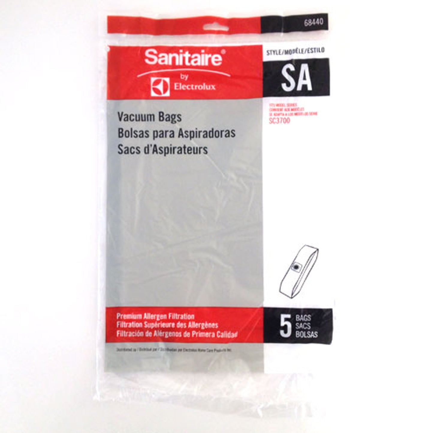 Sanitaire Vacuum Bag (SC3700) 5/PK - PTS