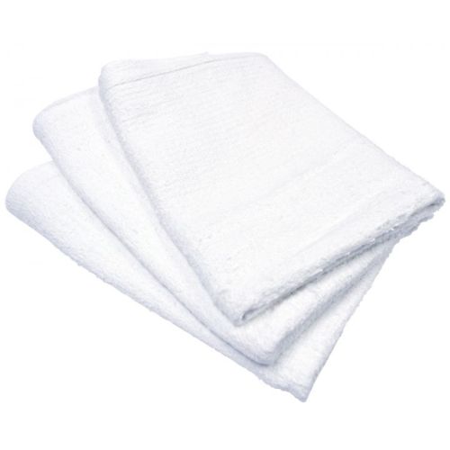 Large Terry Towel White 16"x19" 12/PK